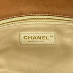 Chanel Shoulder Bag Quilted Leather Orange Gold — view 5