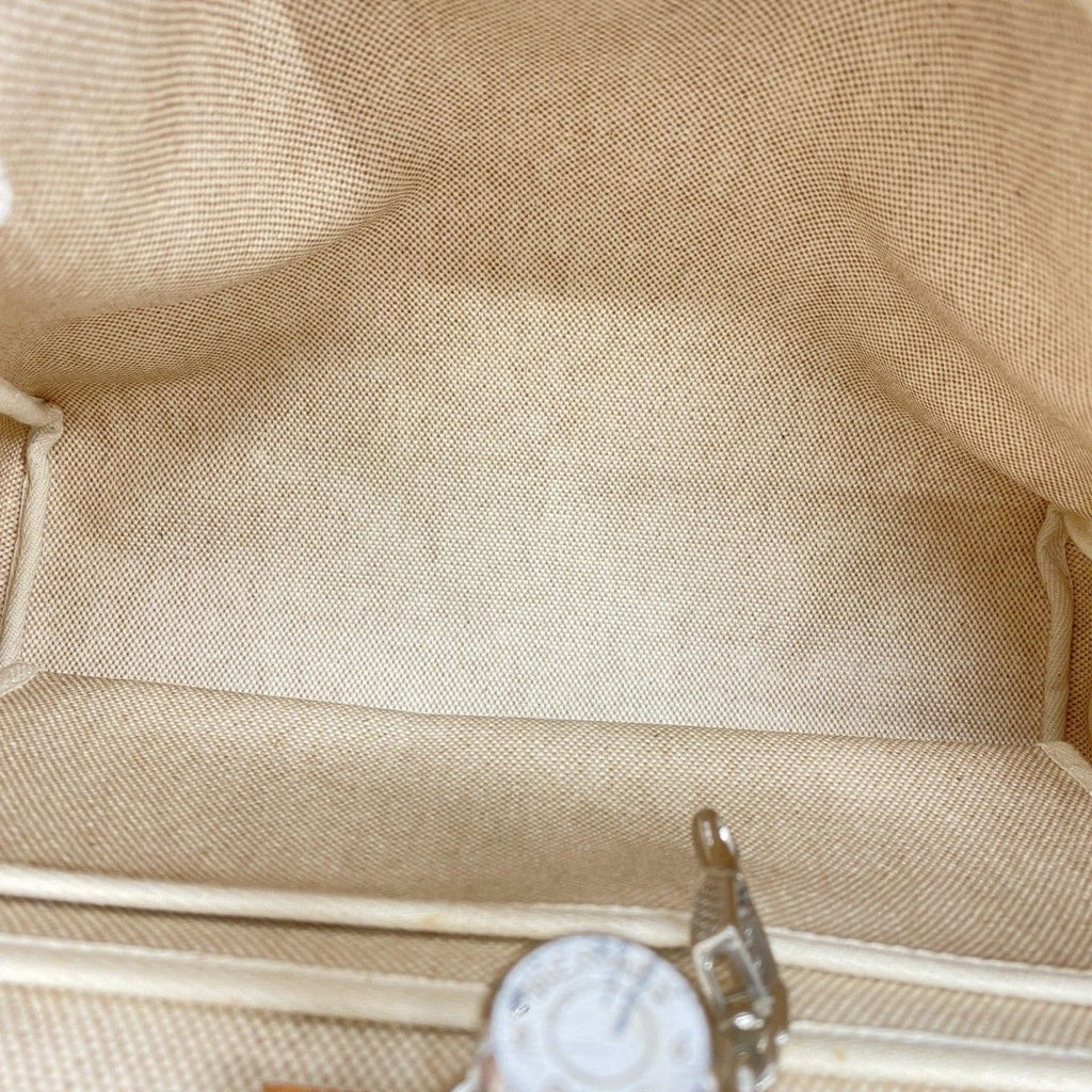 Hermes Handbag Herbag PM Toile Ash Natural Silver 2-Way — view 4