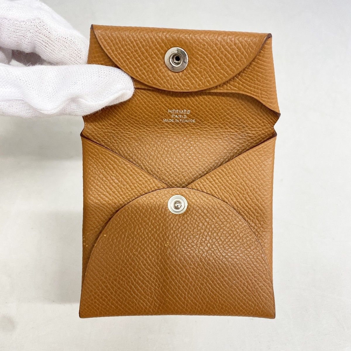 Hermes Coin Case Bastia Veau Epsom Gold Silver — view 7
