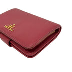 Prada Bifold Wallet Red Leather — view 8
