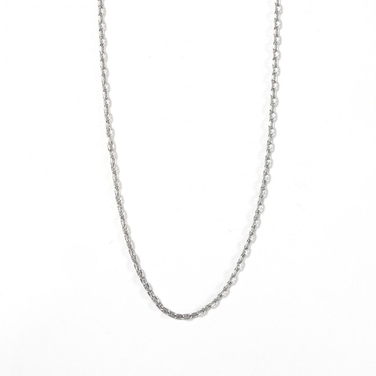 Hermes Chaine D'ancre Mini Ttpm Pendant Choker Silver