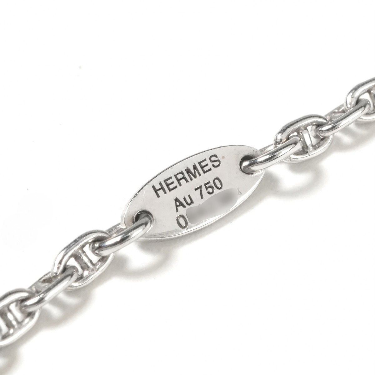Hermes Chaine D'ancre Mini Ttpm Pendant Choker Silver — view 5