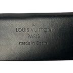 Louis Vuitton Belt 105 42 Ceinture Anagram 30 Black Silver Leather — view 4