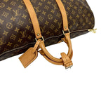 Louis Vuitton Vintage Keepall 50 Monogram Leather Boston Bag Brown — view 4