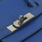 Hermes Birkin 40 Tote Togo Blue France Silver — view 7
