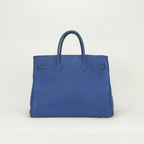 Hermes Birkin 40 Tote Togo Blue France Silver — view 3