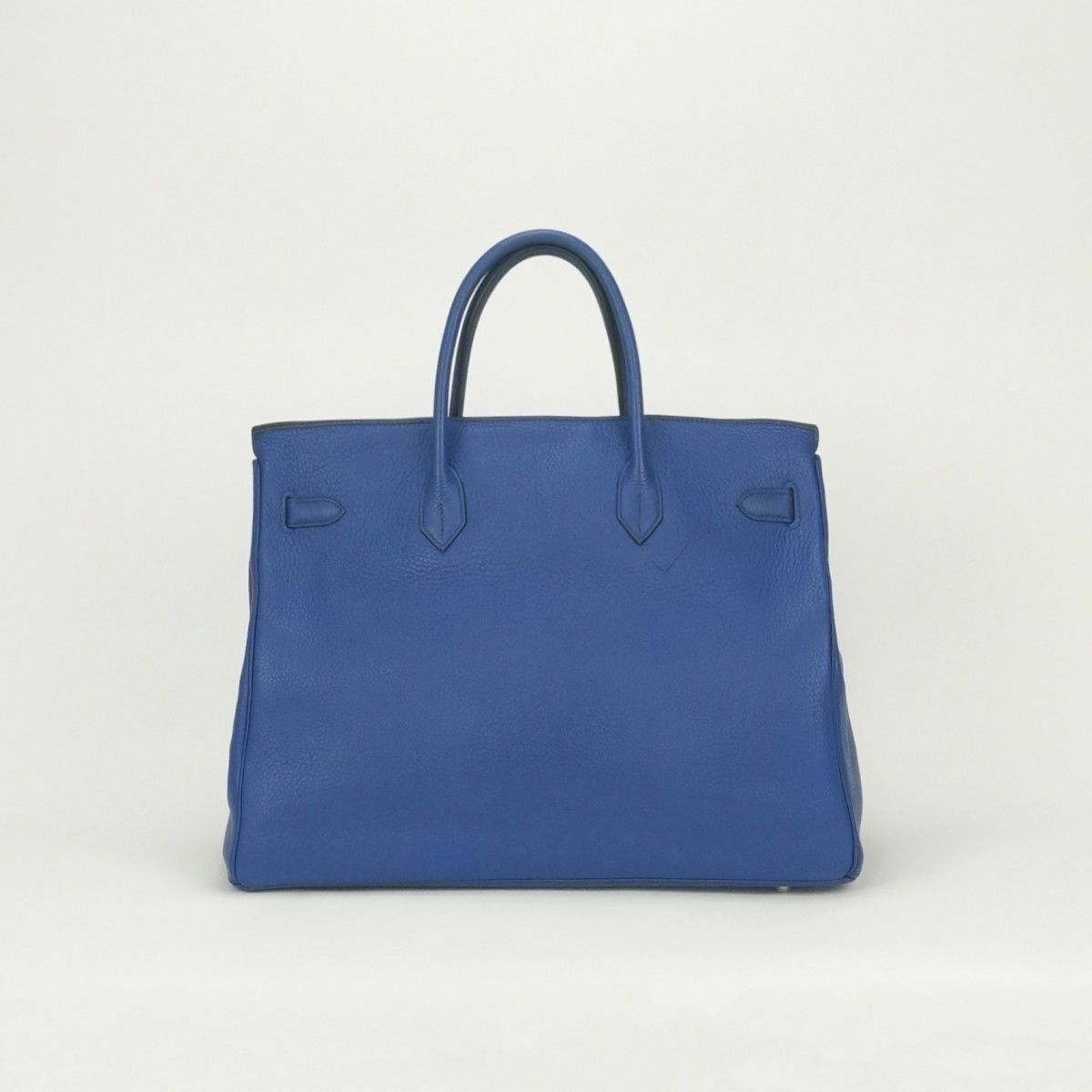Hermes Birkin 40 Tote Togo Blue France Silver — view 3