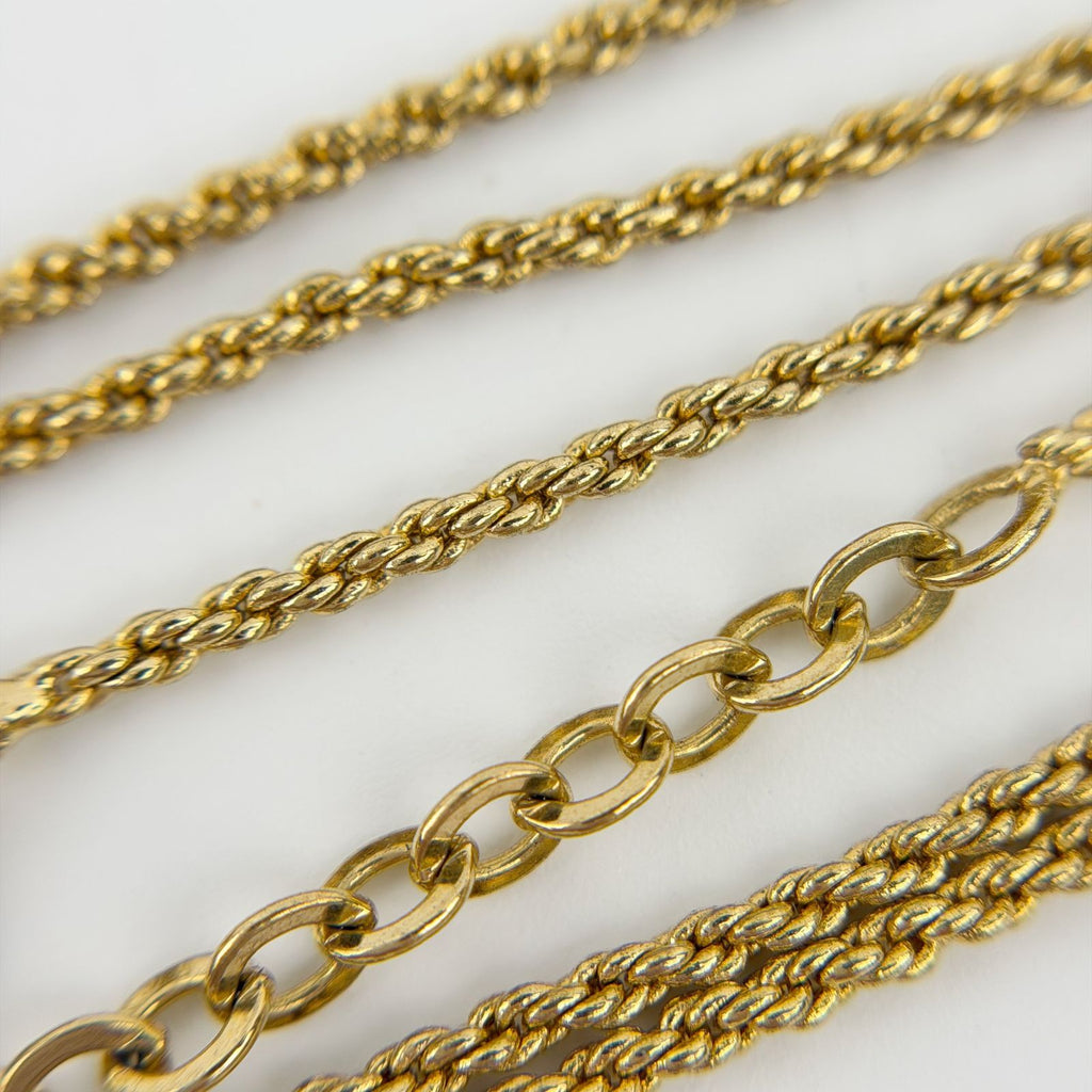 Dior CD Logo Necklace Plated Gold Vintage — view 7