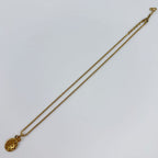 Dior CD Logo Necklace Plated Gold Vintage — view 3