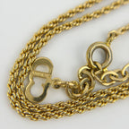 Dior CD Logo Necklace Plated Gold Vintage — view 8