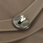 Hermes Lindy 34 Tote Shoulder Bag Swift Etoupe Gray Silver 2-Way Veau — view 7