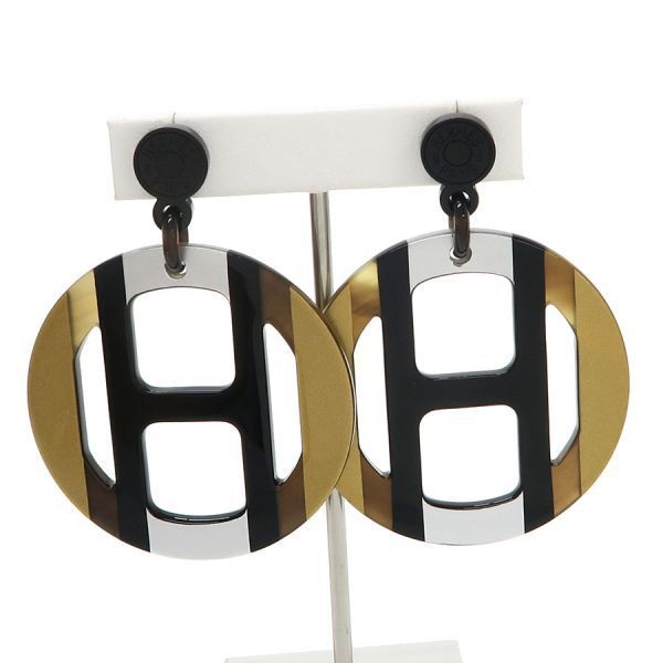 Hermes Earrings Equipe Multicolor
