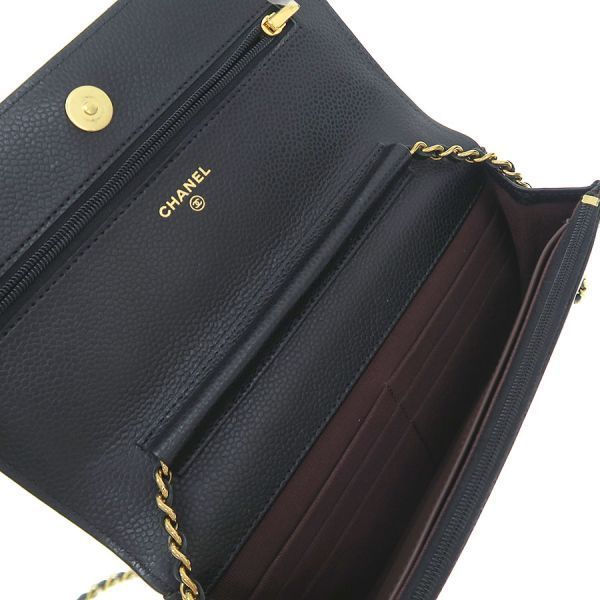 Chanel Caviar Quilted Chain Wallet Shoulder — view 2