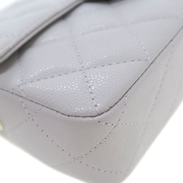 Chanel Quilted Chain Shoulder Bag Gray — view 6