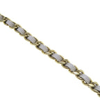 Chanel Quilted Chain Shoulder Bag Gray — view 8