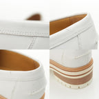 Hermes Leather Moccasins Ivy Loafers Shoes Sold White — view 9