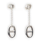 Hermes Chaine D'ancre Farandole Earrings Silver