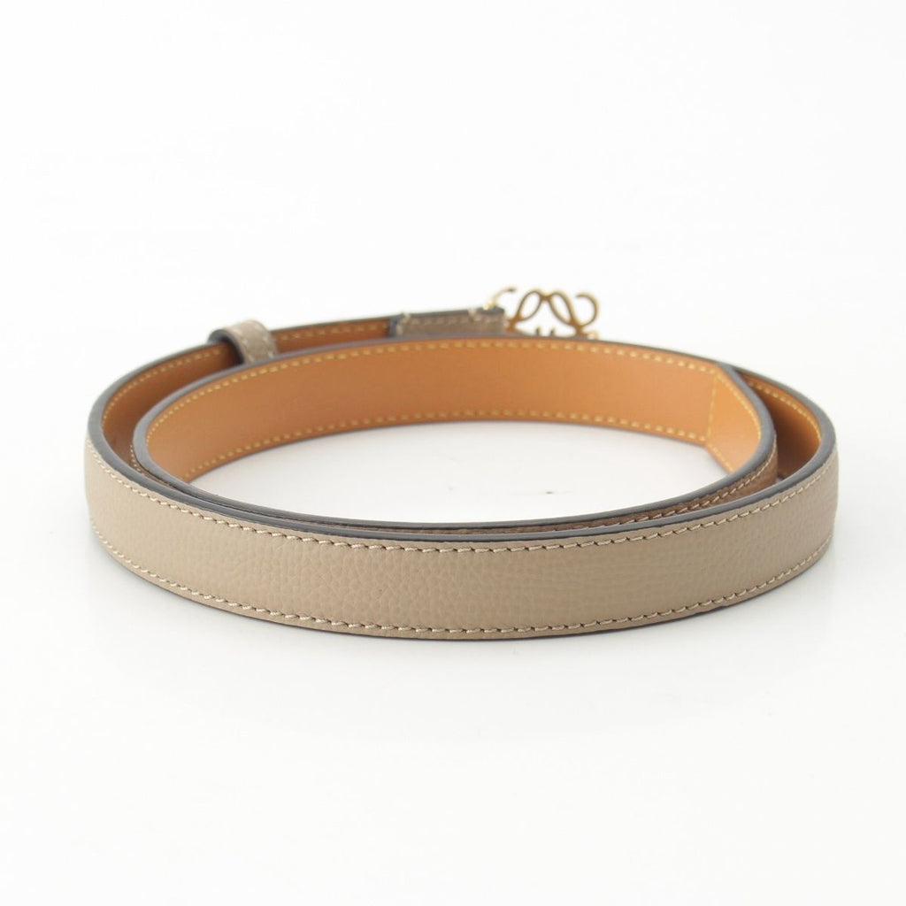 Loewe Anagram Buckle Belt Beige Gold 70 — view 2