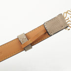 Loewe Anagram Buckle Belt Beige Gold 70 — view 8