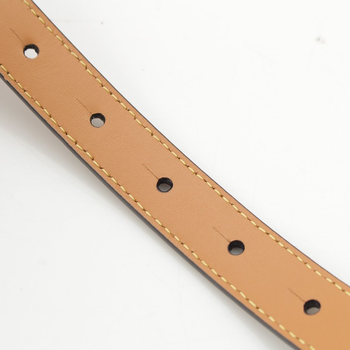 Loewe Anagram Buckle Belt Beige Gold 70 — view 7