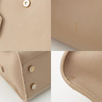 Saint Laurent Baby Cabas Leather 2-Way Shoulder Handbag Beige — view 9