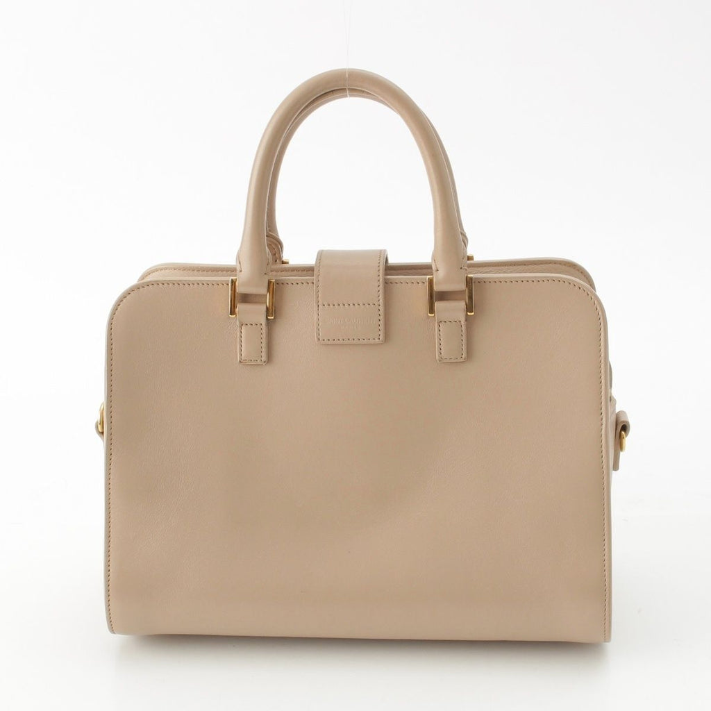 Saint Laurent Baby Cabas Leather 2-Way Shoulder Handbag Beige — view 4