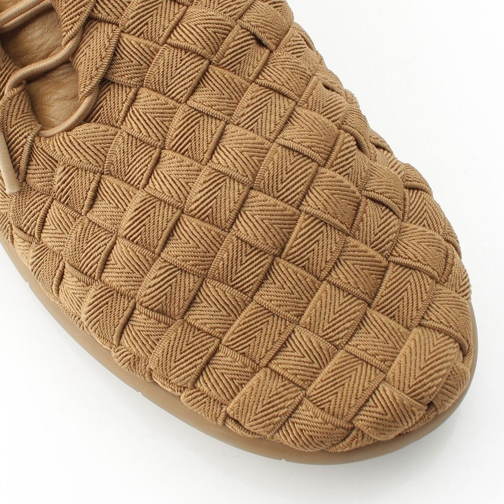 Bottega Veneta Intrecciato Lace Up Low Cut Sneakers Brown — view 6