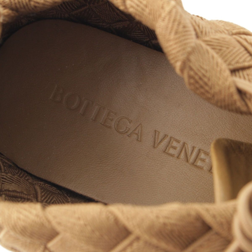Bottega Veneta Intrecciato Lace Up Low Cut Sneakers Brown — view 7