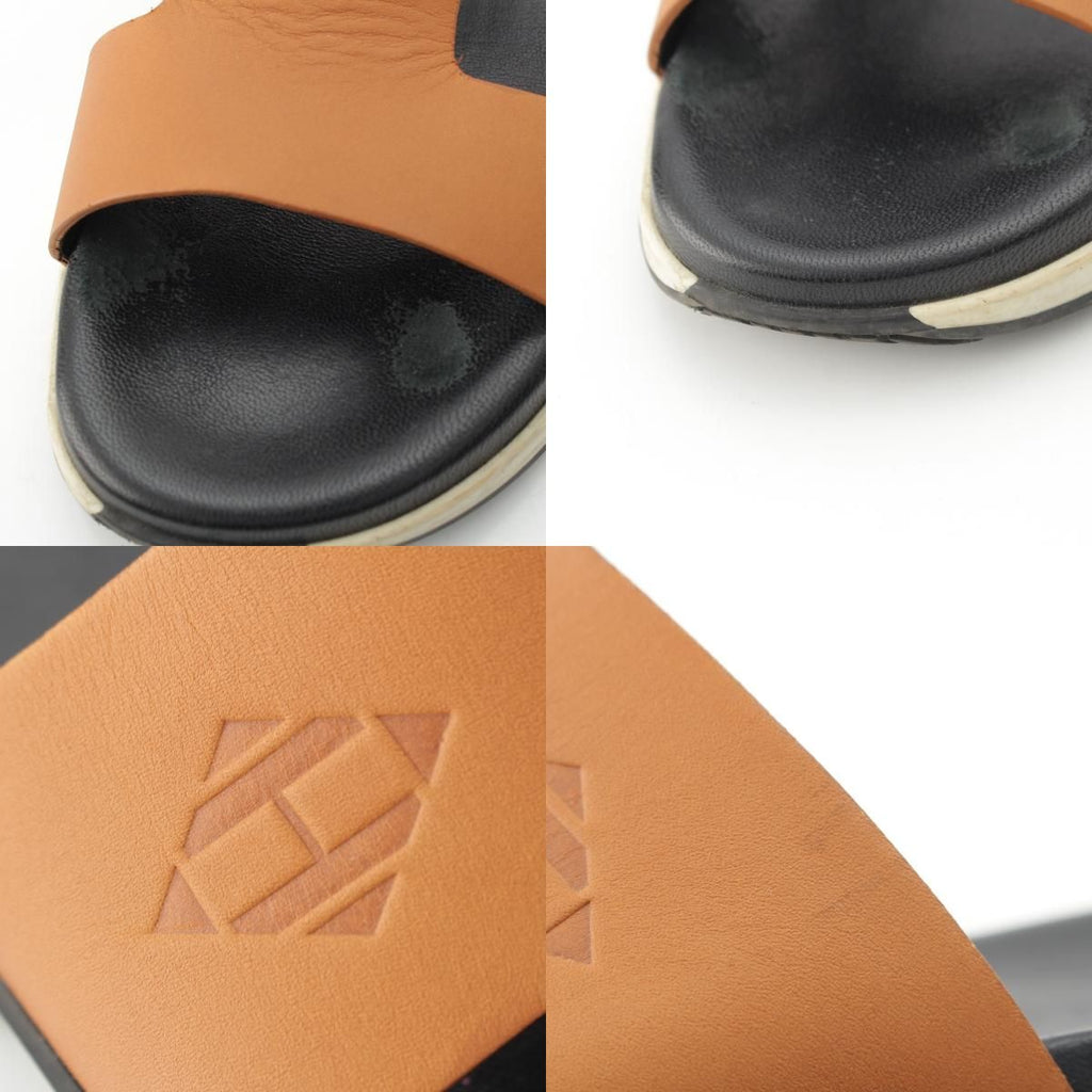 Hermes Varadero Leather Sandals Brown — view 8