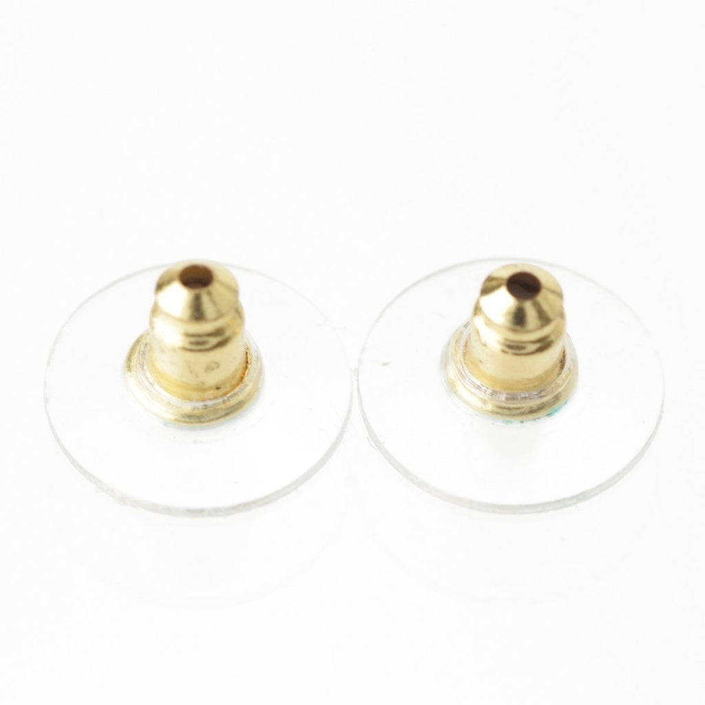 Chanel CC Logo Pearl Earrings Champagne Gold — view 8