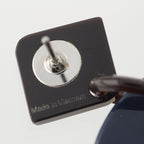 Hermes Buffalo Horn Earrings Navy White — view 8