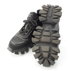 Prada Cloud Bust Sander Rubber Fabric Sneakers Black — view 5