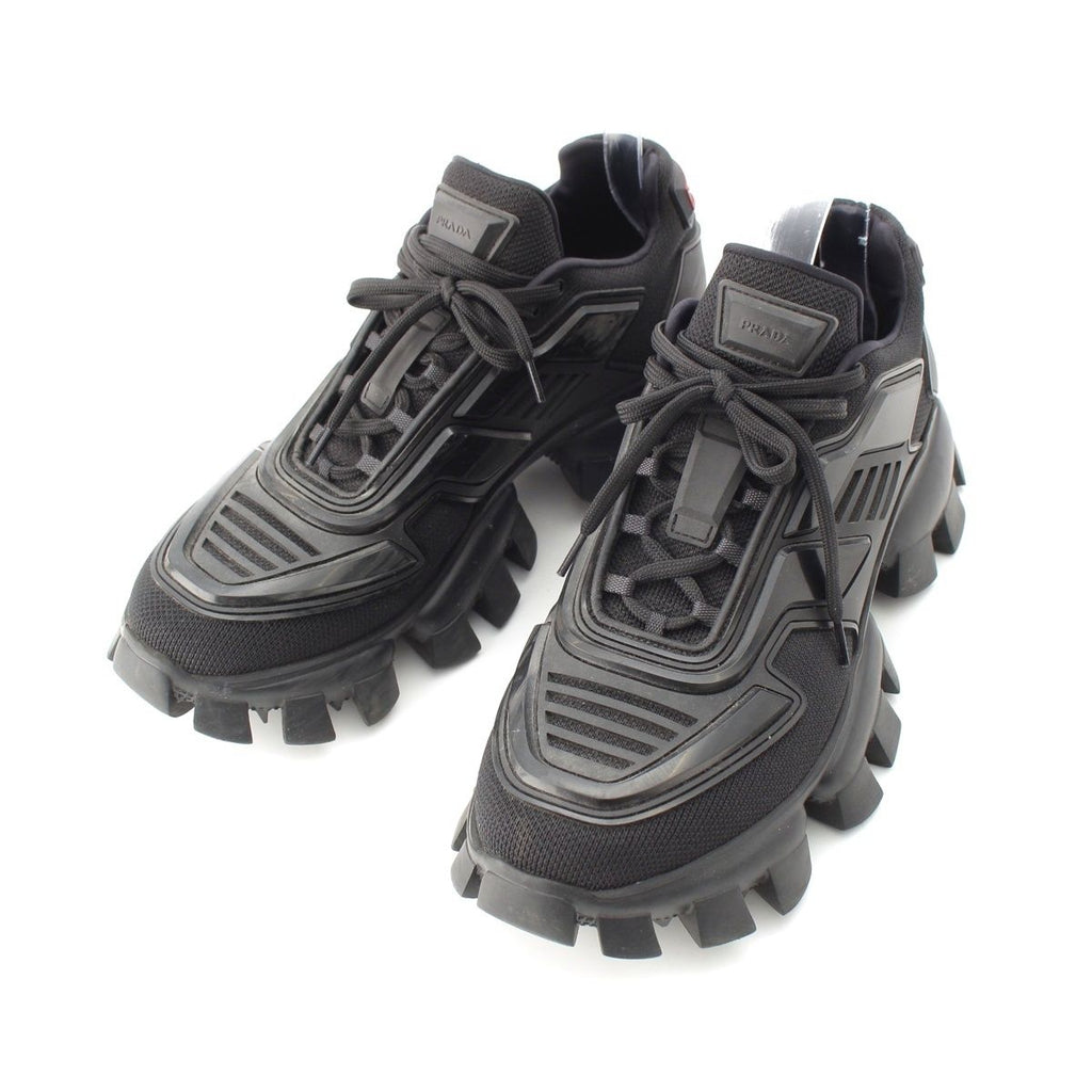 Prada Cloud Bust Sander Rubber Fabric Sneakers Black