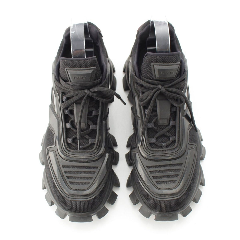 Prada Cloud Bust Sander Rubber Fabric Sneakers Black — view 2
