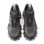 Prada Cloud Bust Sander Rubber Fabric Sneakers Black — view 2
