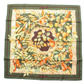 Hermes Carre 90 Silk Casse Noisette Nutcracker Scarf Green
