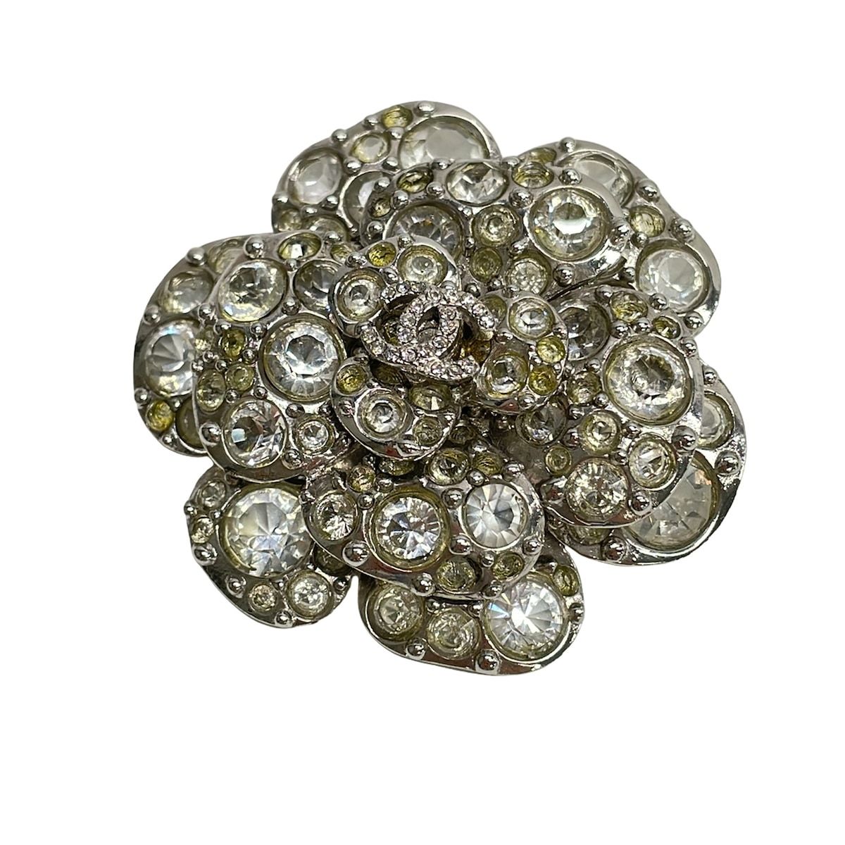 Chanel Brooch Camellia Silver