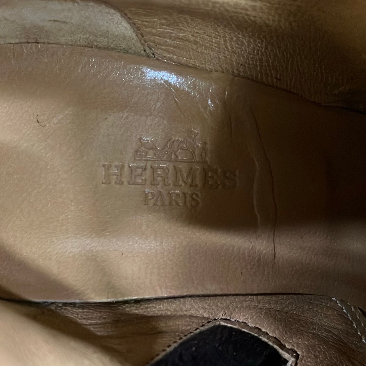 Hermes Long Boots 36 Dark Brown Leather — view 6