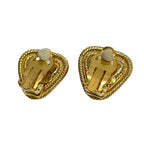 Chanel Earrings Gold Orange — view 2