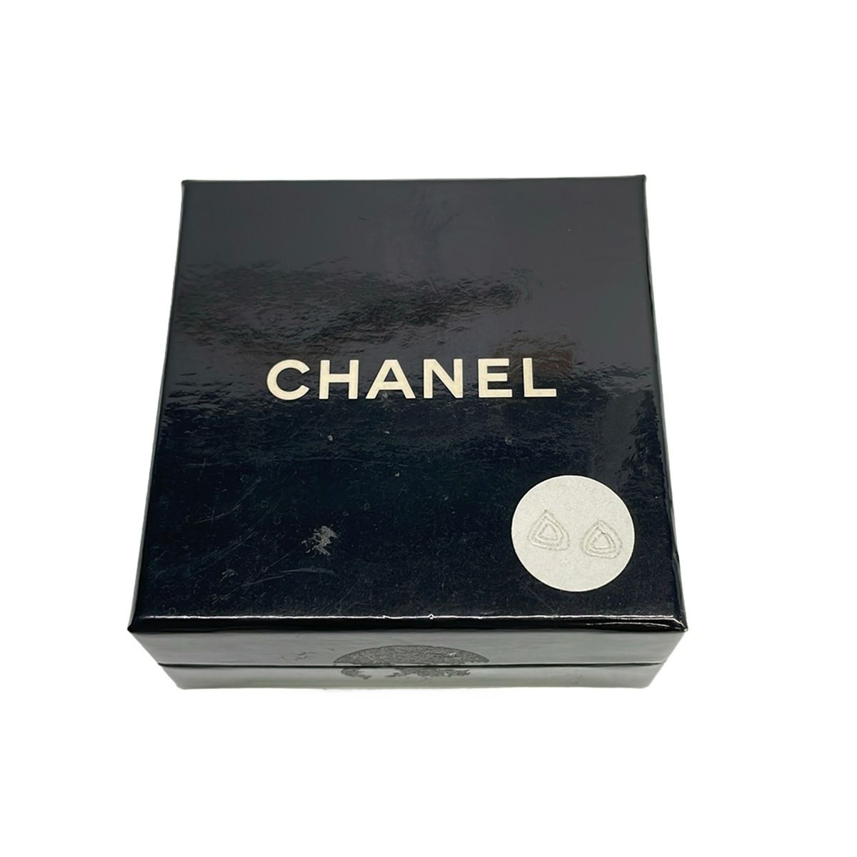 Chanel Earrings Gold Orange — view 4