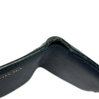 Prada Trifold Wallet Dark Navy Leather — view 7