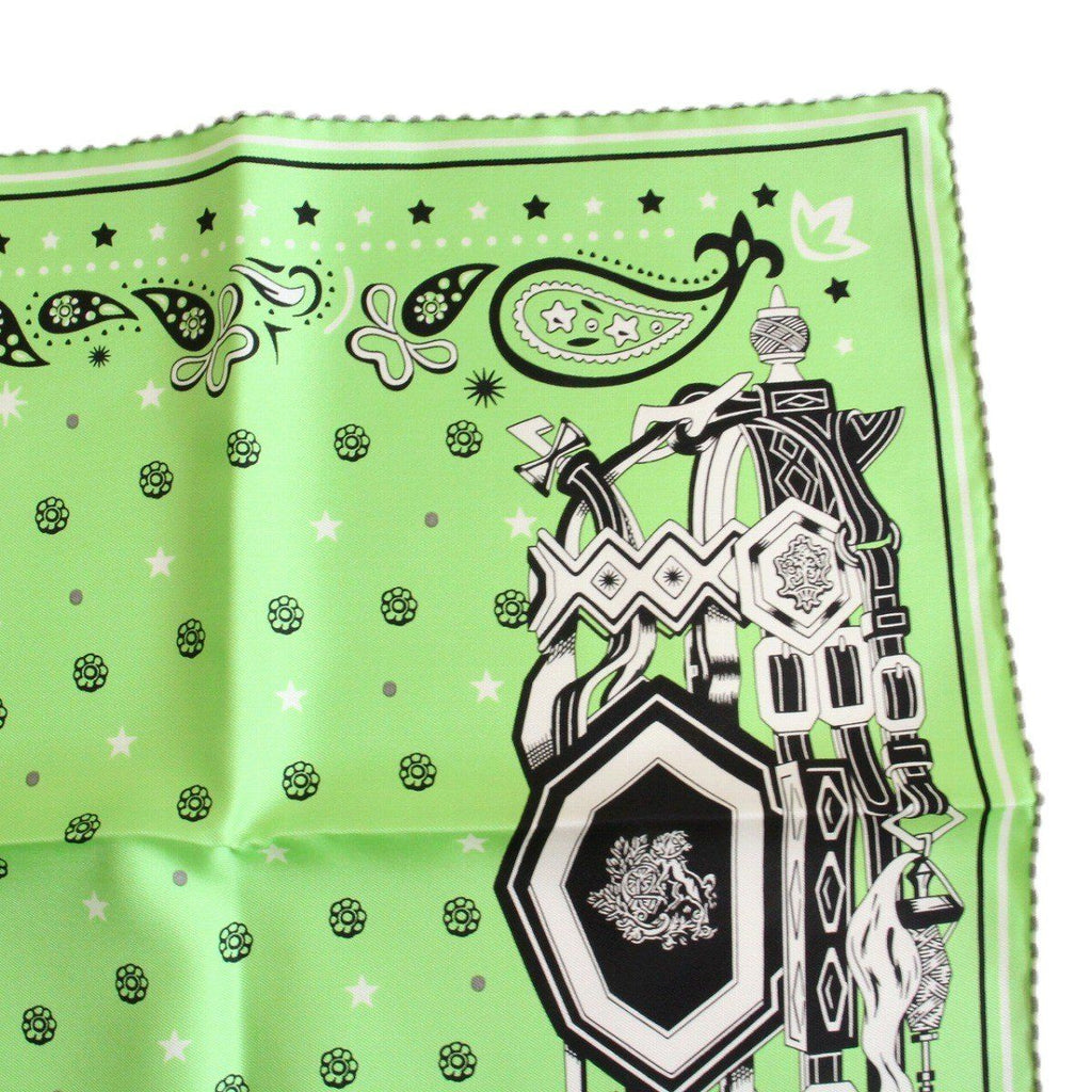 Hermes 55 Scarf Green — view 3