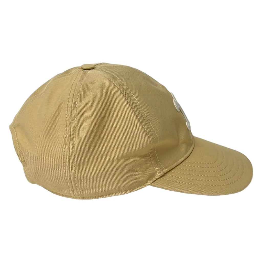 Celine Cap M Triomphe Baseball Cap Beige White Cotton — view 2