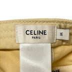 Celine Cap M Triomphe Baseball Cap Beige White Cotton — view 5