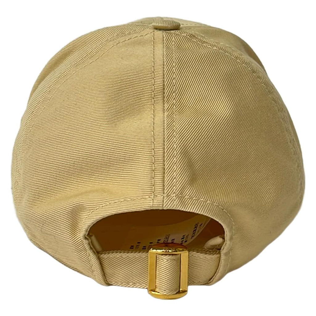 Celine Cap M Triomphe Baseball Cap Beige White Cotton — view 3