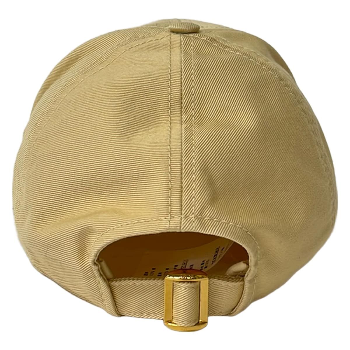 Celine Cap M Triomphe Baseball Cap Beige White Cotton — view 3