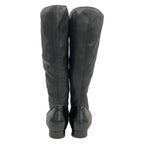 Chanel Boots 35.5 C Black Camellia Leather — view 3