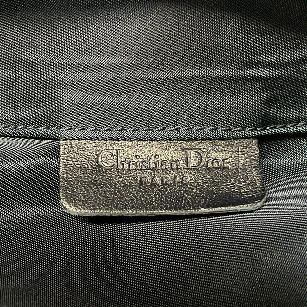 Dior Pouch Logo Glam Navy Dark Multi Leather — view 6