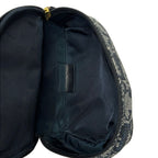 Dior Pouch Logo Glam Navy Dark Multi Leather — view 4