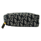 Dior Pouch Logo Glam Navy Dark Multi Leather — view 3